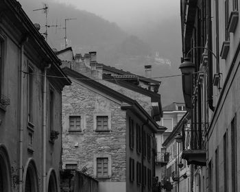 Low angle view of buildings in city