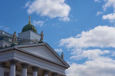 Low angle view of building against sky