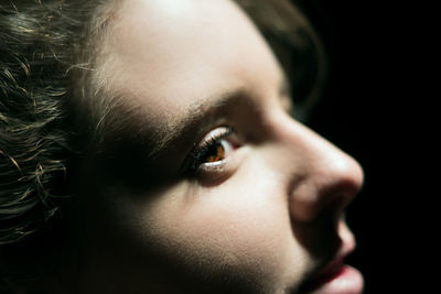 Close-up portrait of young woman