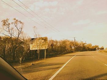 Country road passing through landscape