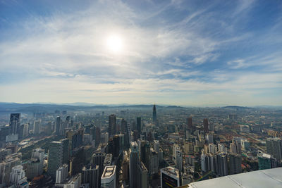 Aerial view of city