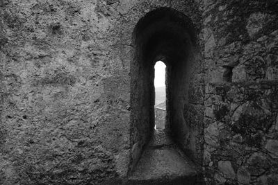 Archway of old building