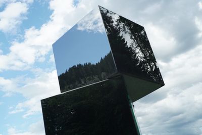 Low angle view of cloudy sky