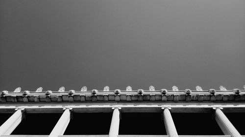 Scenic view of row against clear sky