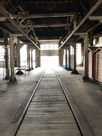 Empty corridor in building