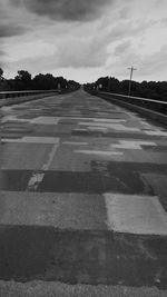 Road passing through empty road