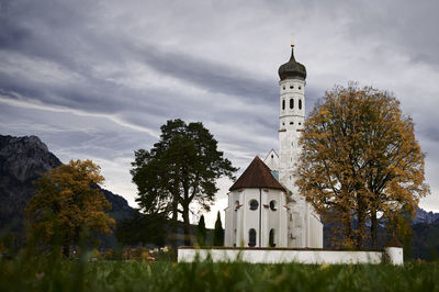 Low angle view of church against sky