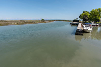 Scenic view of river against sky