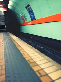 Train at railroad station