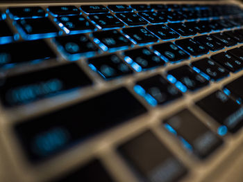 Close-up of computer keyboard