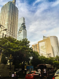 Modern cityscape against sky