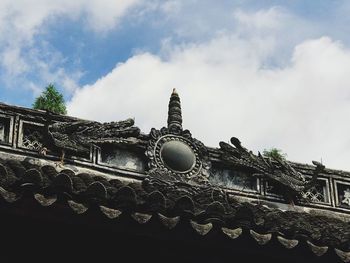 Low angle view of a temple