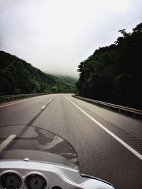 Car on road against sky