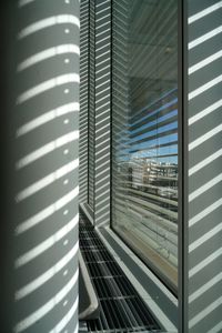 Reflection of window on building