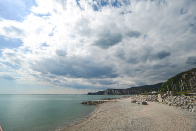 Scenic view of sea against sky