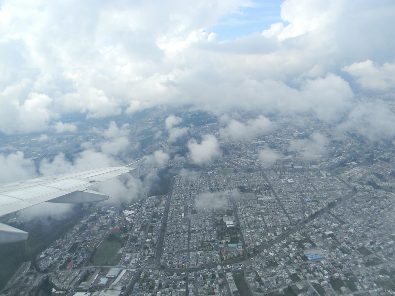 Cloud - sky city aerial view