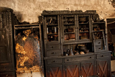 Interior of old abandoned house