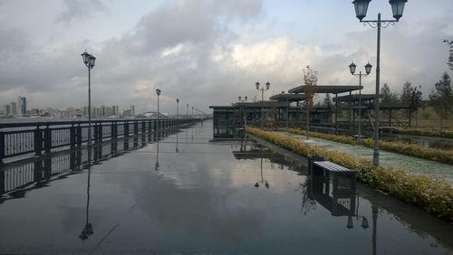 Reflection of clouds in water