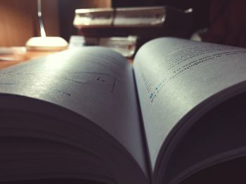 Close-up of books on book