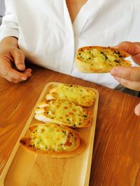 Close-up of food on table