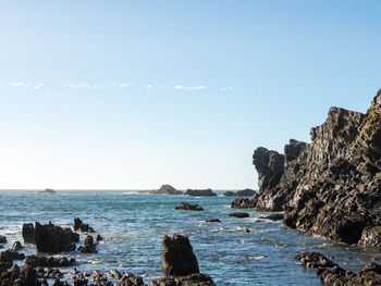 Scenic view of sea against sky