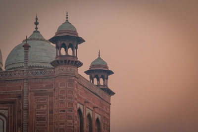 View of architectural landmarks in agra