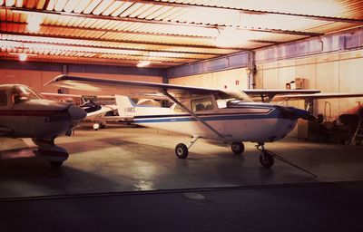 Airplane in airport museum