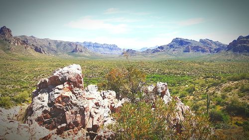 Scenic view of landscape against sky