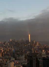 Stormy weather over manhattan