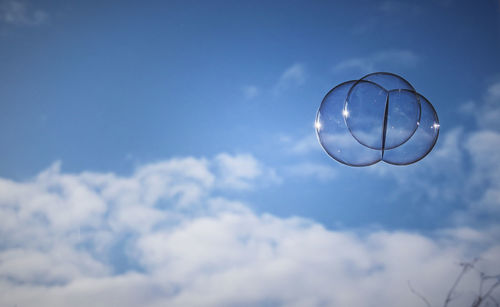 Low angle view of cloudy sky