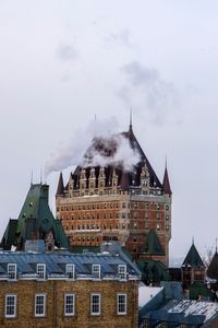 Château frontenac seem from old quebec 
