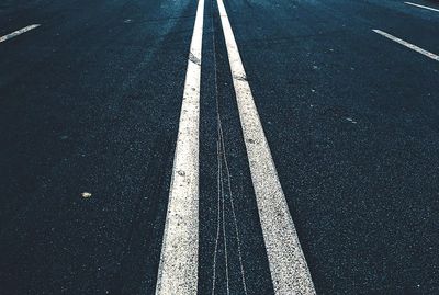 High angle view of road