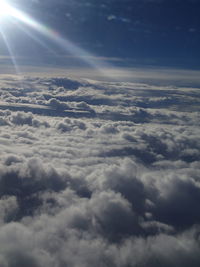 Aerial view of cloudscape