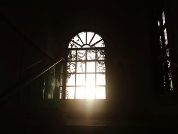 Sunlight coming through glass window in building