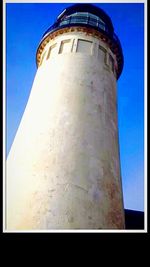 Low angle view of tower against clear sky