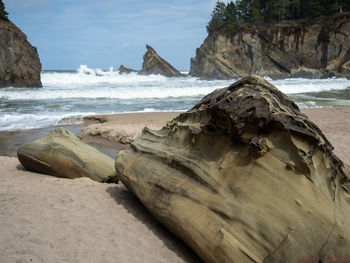 Rocks on beach