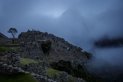 Ruins of temple against sky