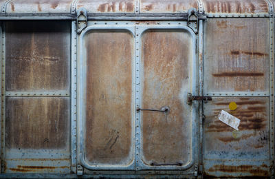 Full frame shot of rusty door