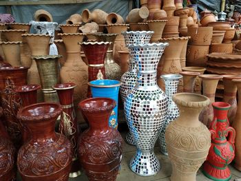 Various displayed for sale in market