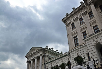 Low angle view of historic building against sky