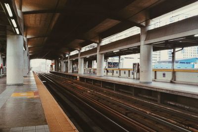 Railroad station platform