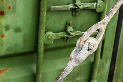 Full frame shot of rusty metal chain