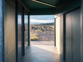 View of rest stop in iceland 