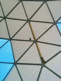 Low angle view of umbrella