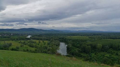 Scenic view of landscape against sky