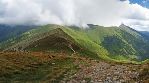 Scenic view of landscape against sky