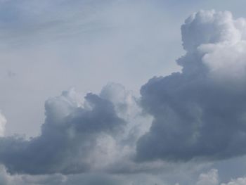 Low angle view of clouds in sky