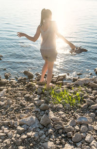 Woman on beach