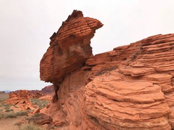 View of rock formations