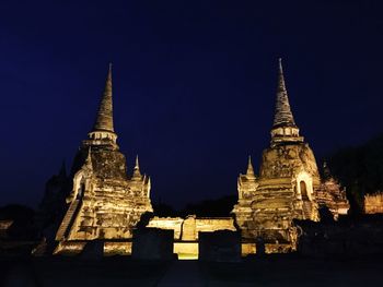 Low angle view of temple